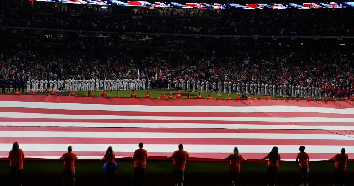 National anthem singer flubs lyrics at World Series opener