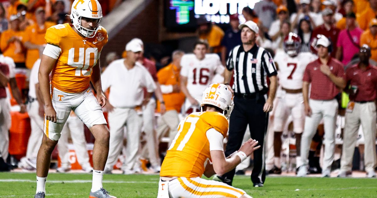 No. 6 Tennessee beats No. 3 Alabama 52-49 on late FG