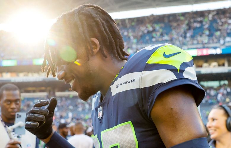 The sun shines on Seattle Seahawks cornerback Tariq Woolen after a 19-9 win over the Arizona Cardinals. 221865