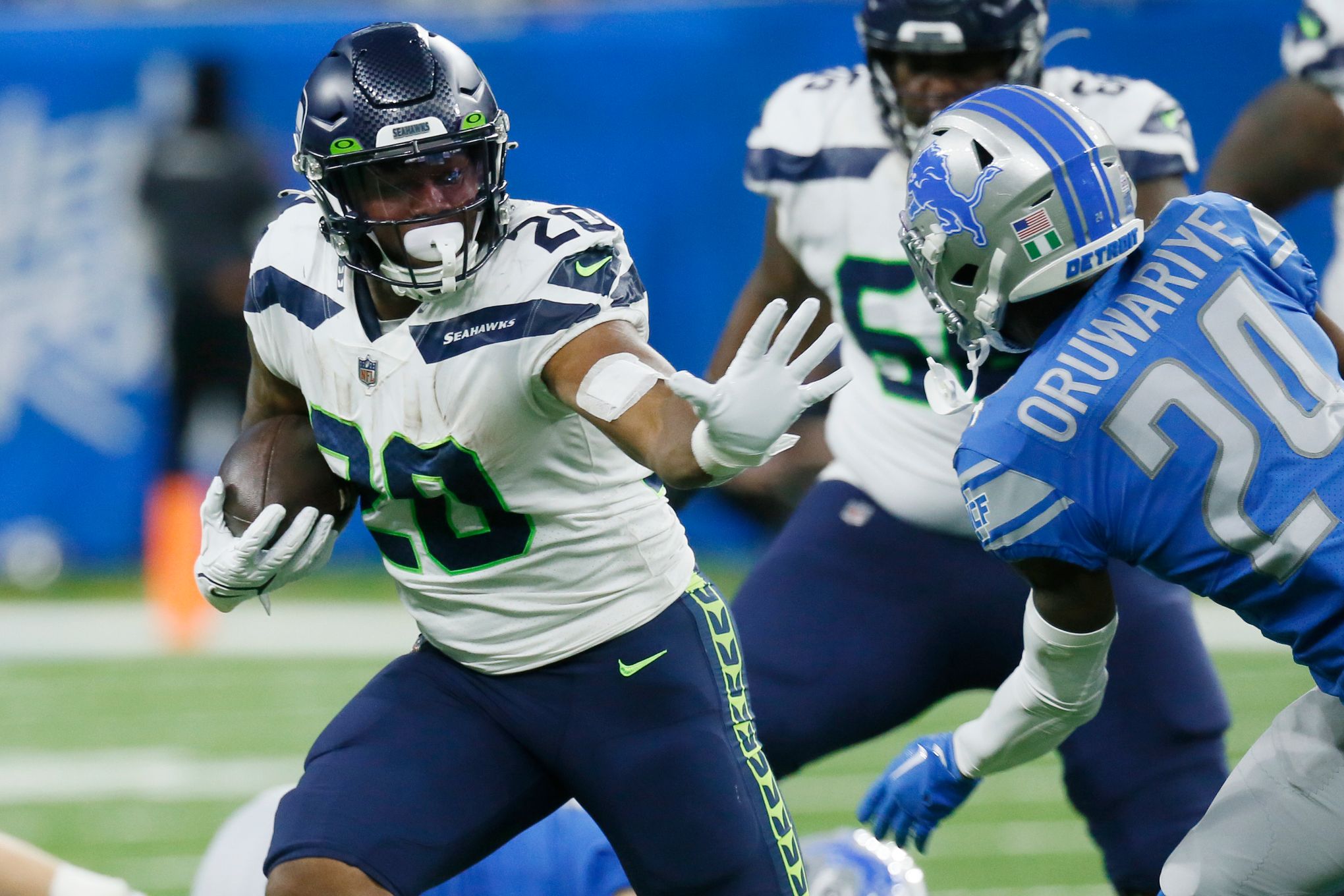 Reporter Bob Condotta grades the Seahawks’ 48-45 win over the Lions