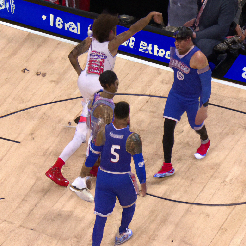 Embiid Receives Flagrant Foul for Kicking Claxton in Groin, No Ejection