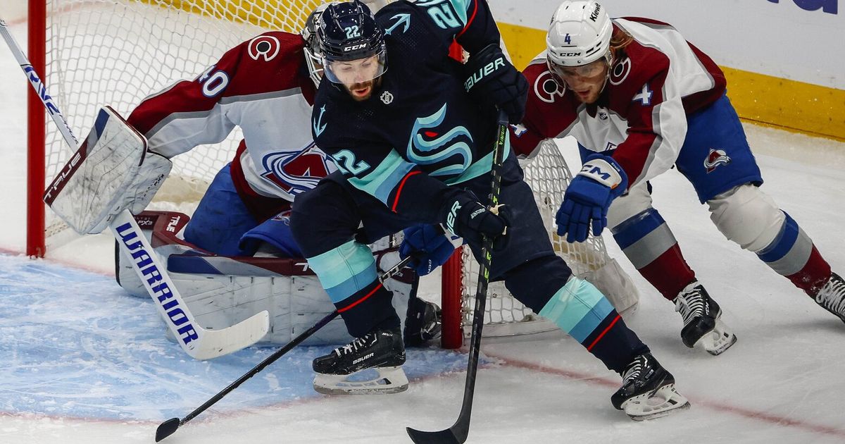 Jordan Eberle's Overtime Goal Helps Seattle Kraken Secure First Home Playoff Win, Ties Series Against Colorado Avalanche