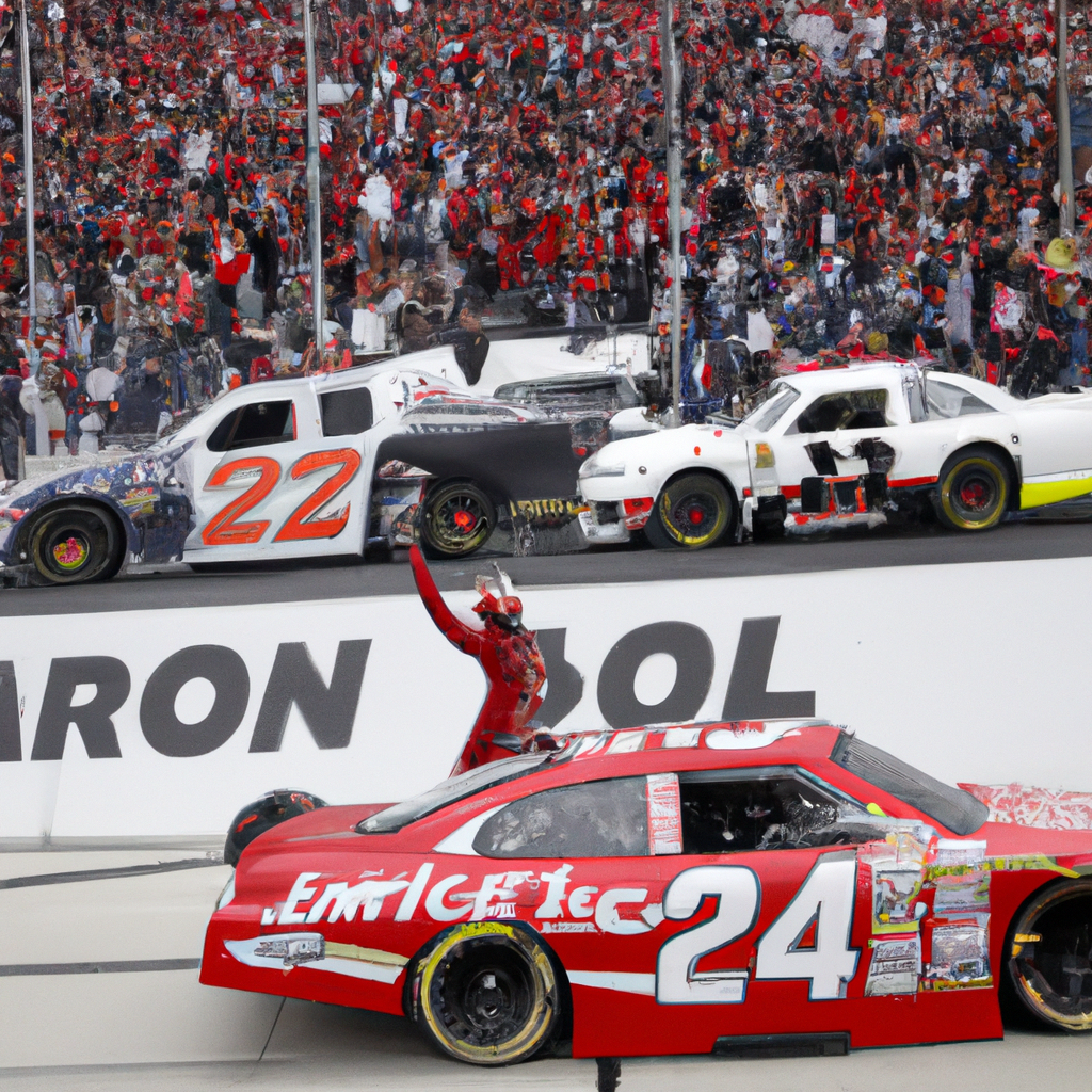 Larson Claims Victory at Martinsville After Passing Logano