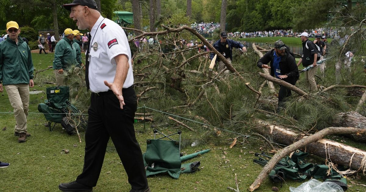 Masters Play Halted in 2nd Round Due to Storm-Caused Tree Damage