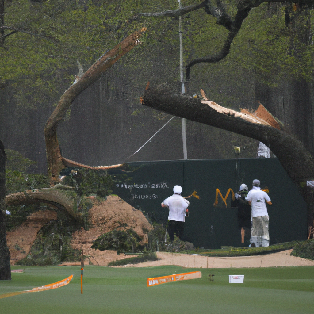 Masters Play Halted in 2nd Round Due to Storm-Caused Tree Damage