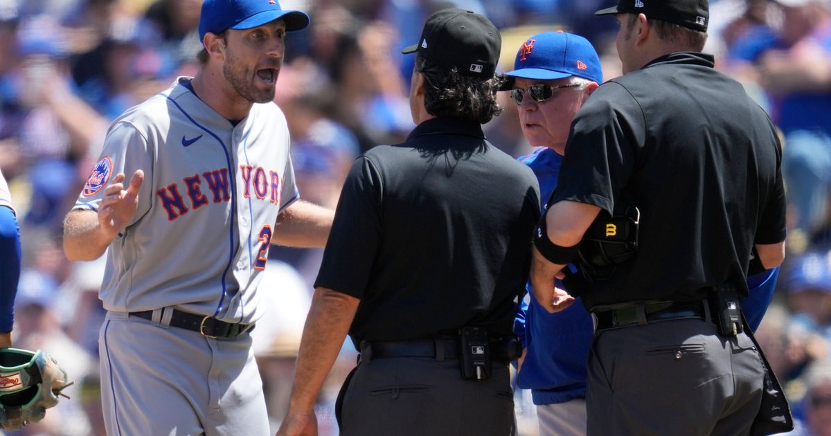 Mets' Max Scherzer Ejected After Umpire Finds Foreign Substance on His Person