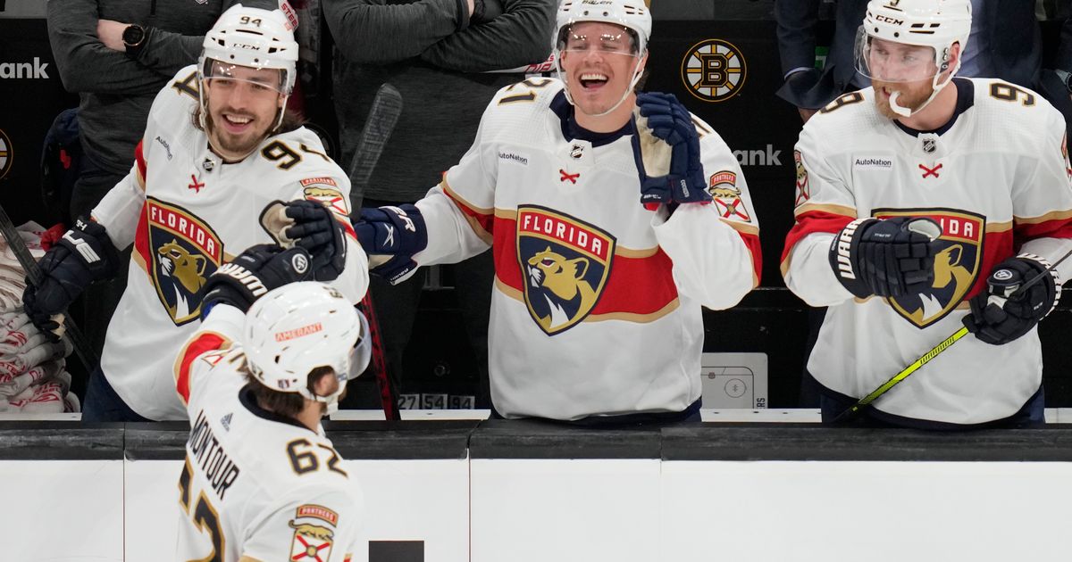 Panthers Defeat Bruins 6-3, Series Tied 1-1 After Florida Return