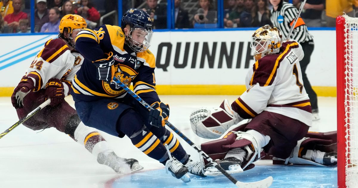 Quinnipiac Defeats Minnesota 3-2 in Overtime to Win NCAA Hockey Championship