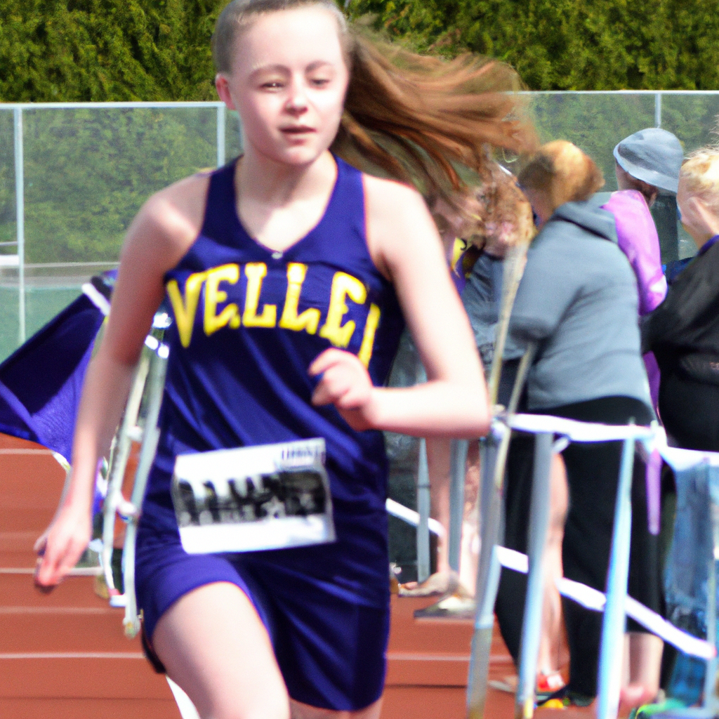 Bellevue Wolverines' Alex Buck Wins 100 and 200 Meters, Team Places Second in Girls Track and Field Meet