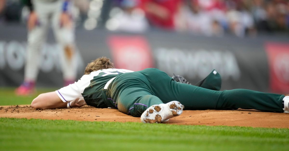 Colorado's Feltner Suffers Skull Fracture and Concussion from Line Drive