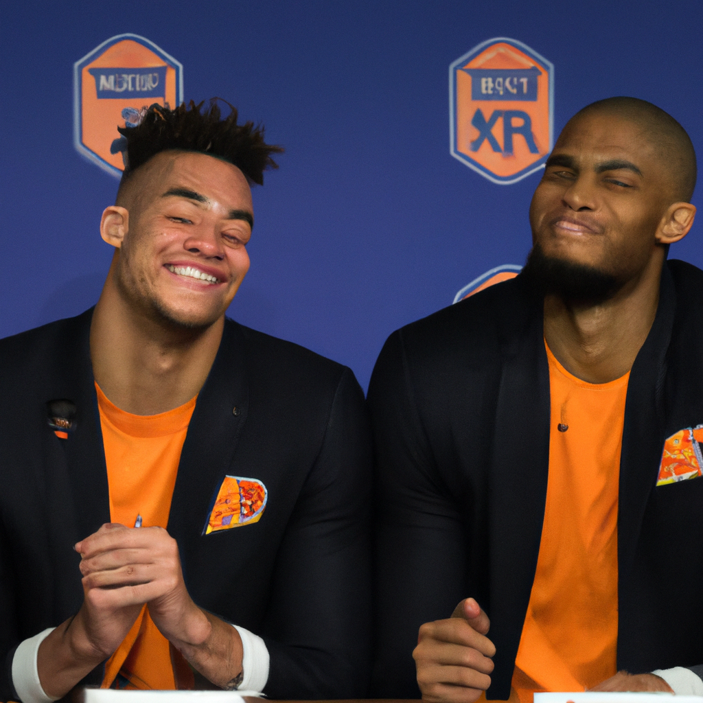 Knicks' Brunson and Hart Provide Lighthearted Moment at Press Conference