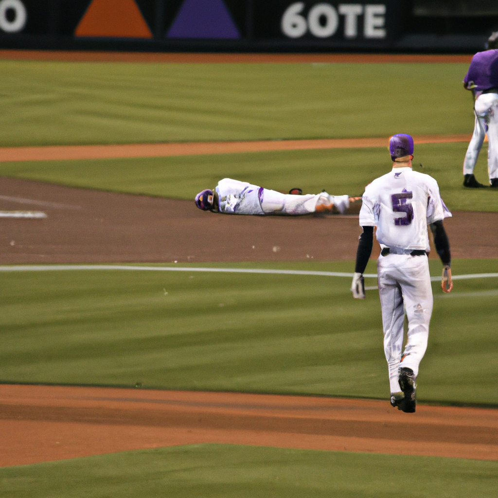 Ryan Feltner Walks Off Field After Taking Line Drive Off Head in Rockies Game