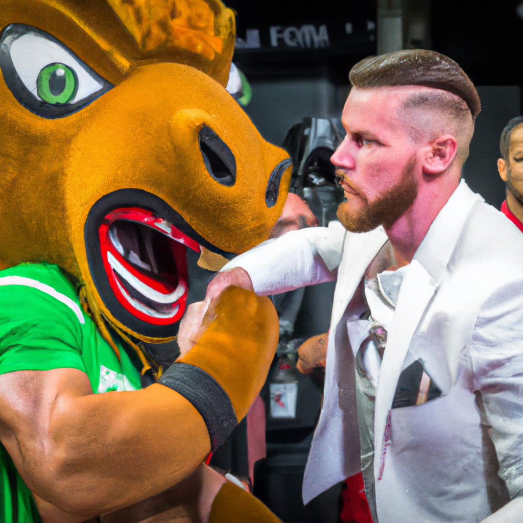 Conor McGregor Delivers Knockout Punch to Miami Heat Mascot During NBA Finals Promotion