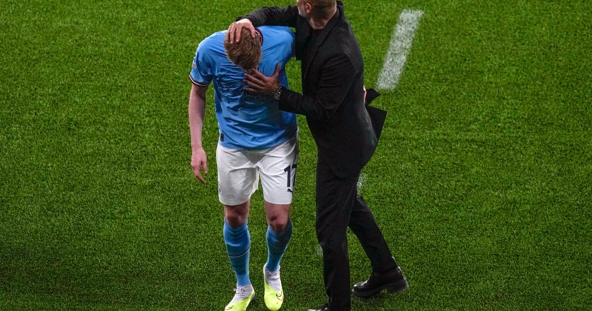 De Bruyne Suffers Injury After 35 Minutes of Champions League Final