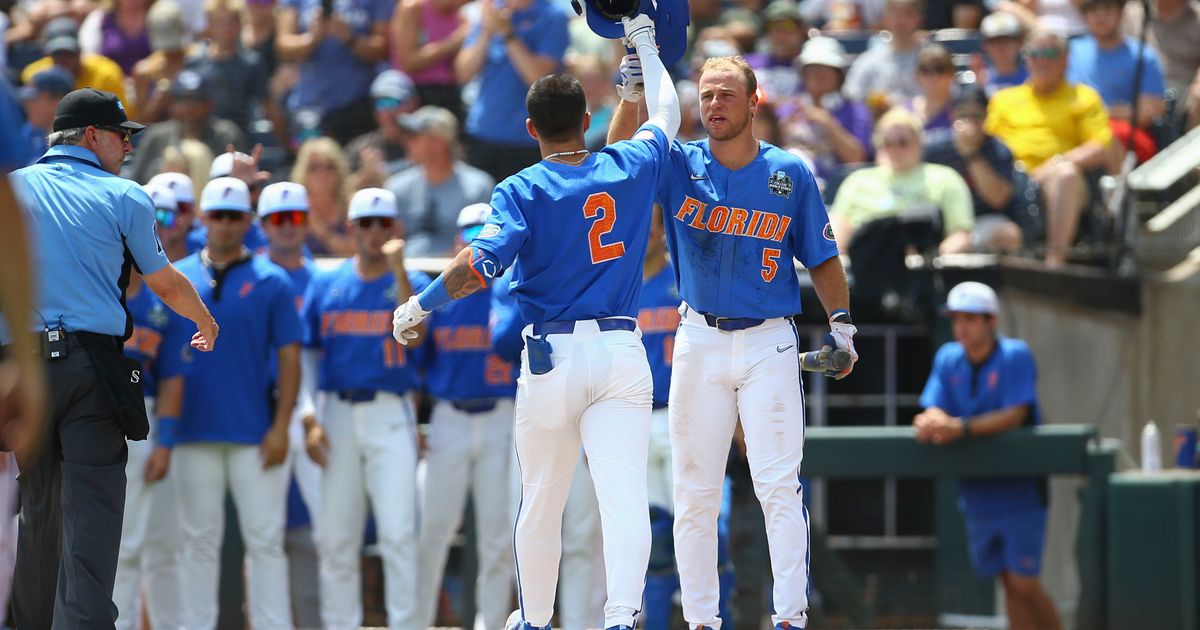 Florida Sets NCAA College World Series Record for Runs in 24-4 Win Over LSU, Forcing Deciding Game 3