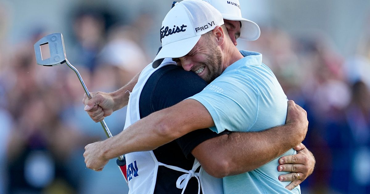John Ellis, Caddie for Wyndham Clark, Celebrates U.S. Open Victory