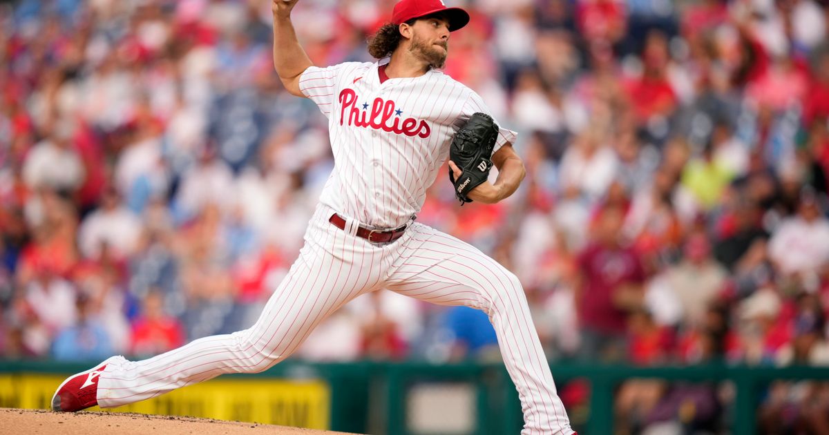 Phillies' Aaron Nola Throws No-Hit Bid Through 6 Innings Against Tigers