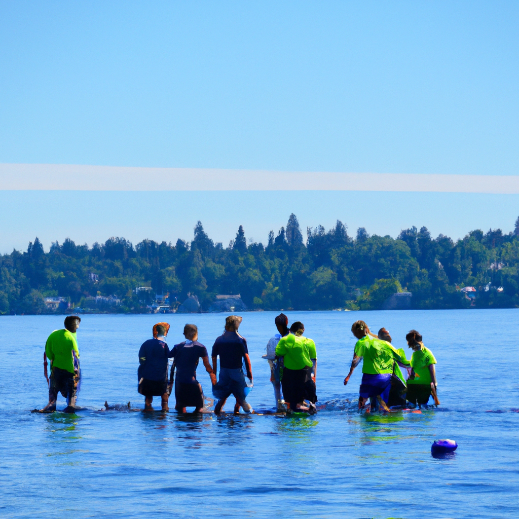 Seahawks Rookies Participate in Team-Building Exercise on Lake Washington