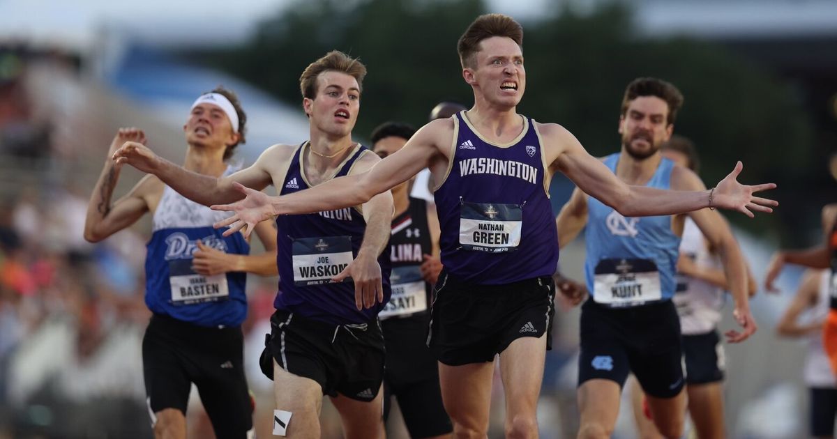 Washington's Nathan Green Wins NCAA 1500m Title as Huskies Take 1st and 2nd Place