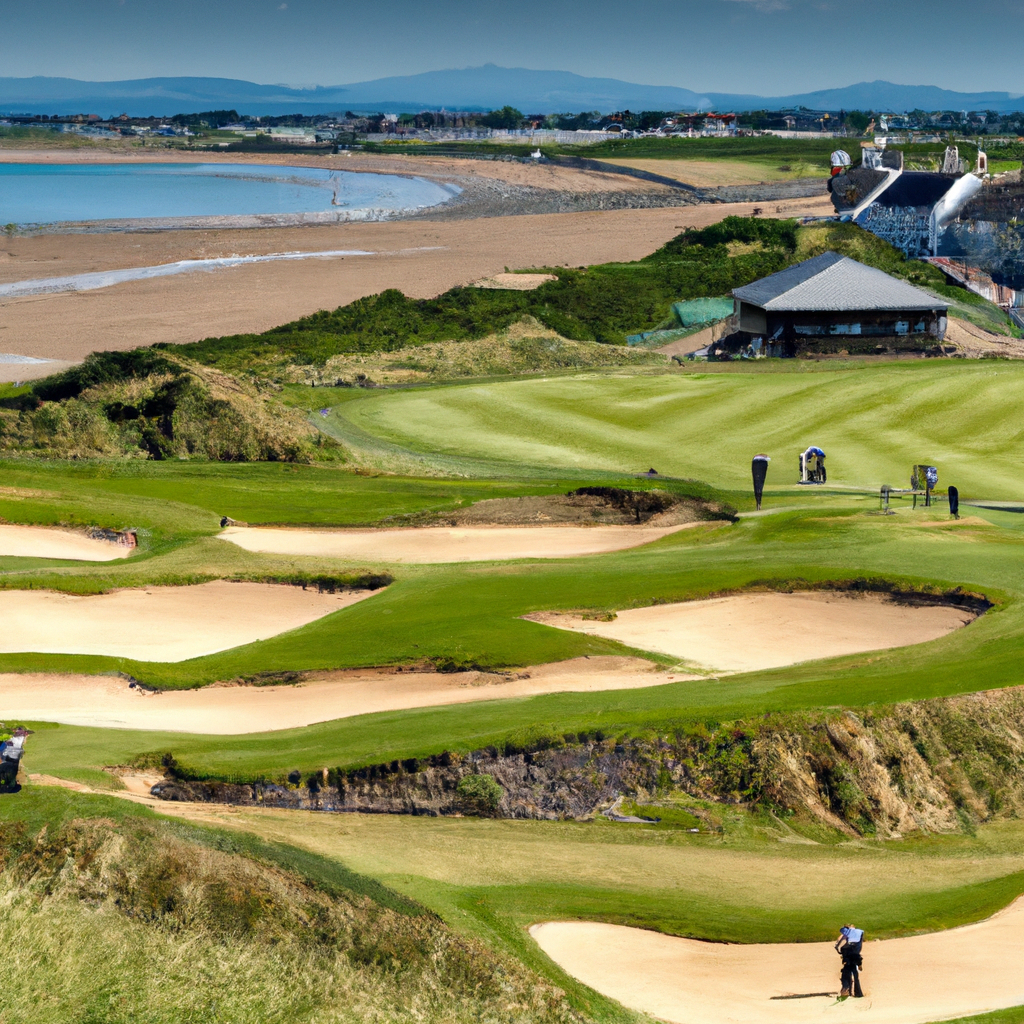 British Open Golfers Compete on Newly-Reseeded Green Course, Silver Medal at Stake