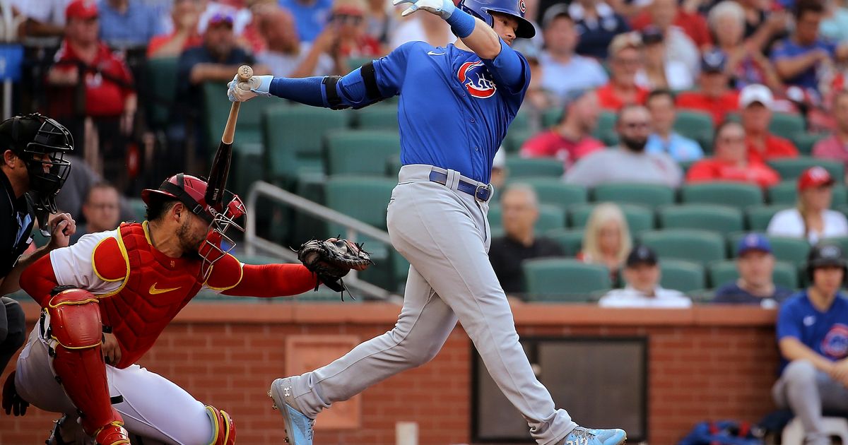 Chicago Cubs' Happ Accidentally Strikes Cardinals' Contreras with Bat, Then Receives Plunking in Return