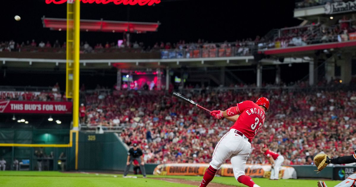 Christian Encarnacion-Strand of Cincinnati Reds Hits 3-Run Homer for First Major League Hit