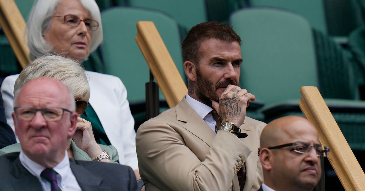 David Beckham Attends Wimbledon in Royal Box Following Princess Kate's Visit