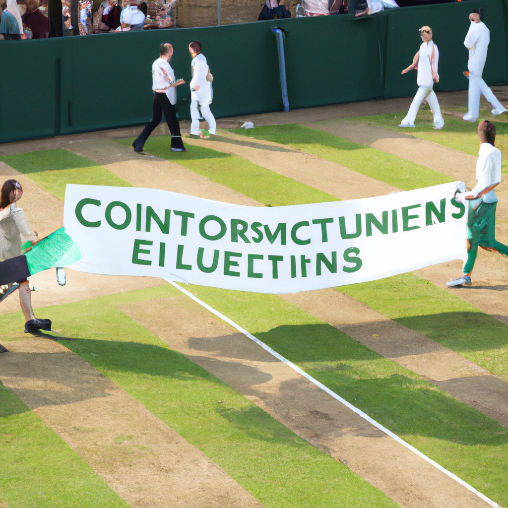 Environmental Activists Disrupt Play at Wimbledon During Match on Court 18