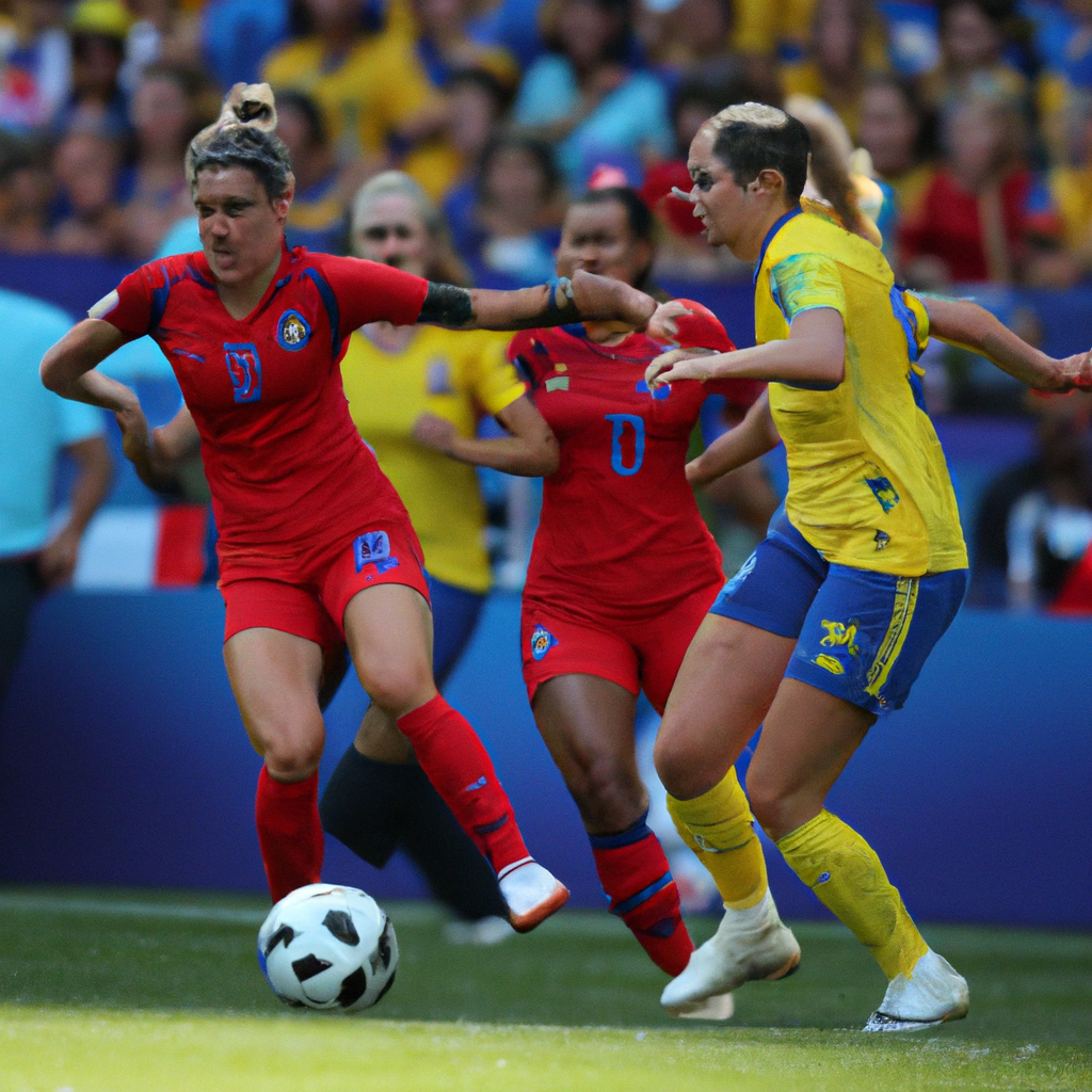 France Women's National Team Defeats Brazil 2-1 at 2019 FIFA Women's World Cup with Goals from Le Sommer and Renard