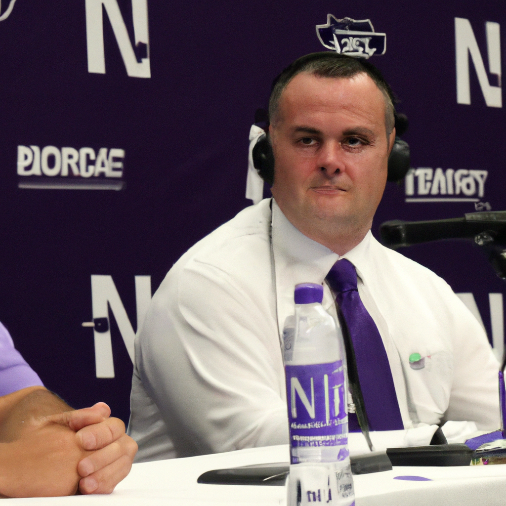 Interim Northwestern Head Coach Pat Fitzgerald Leads Team Without Players at Big Ten Media Day