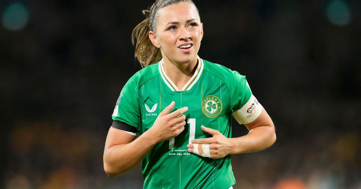 Ireland's McCabe Scores Goal from Corner Kick in Women's World Cup Match Against Canada