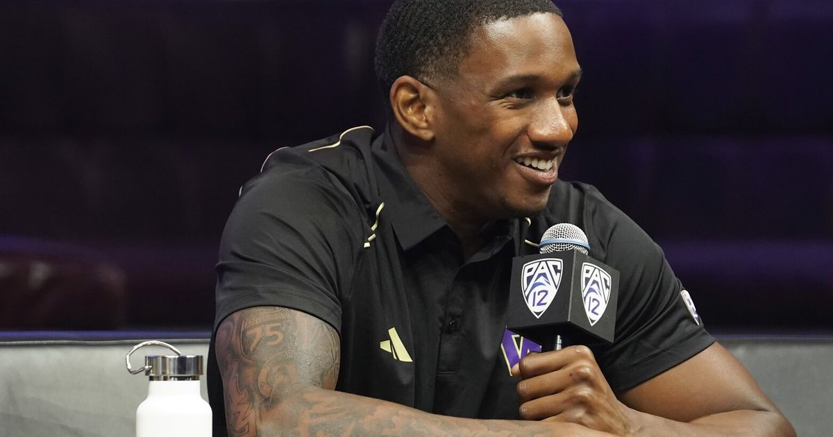 Michael Penix Jr. Maintains Humility at Pac-12 Media Day for University of Washington Huskies