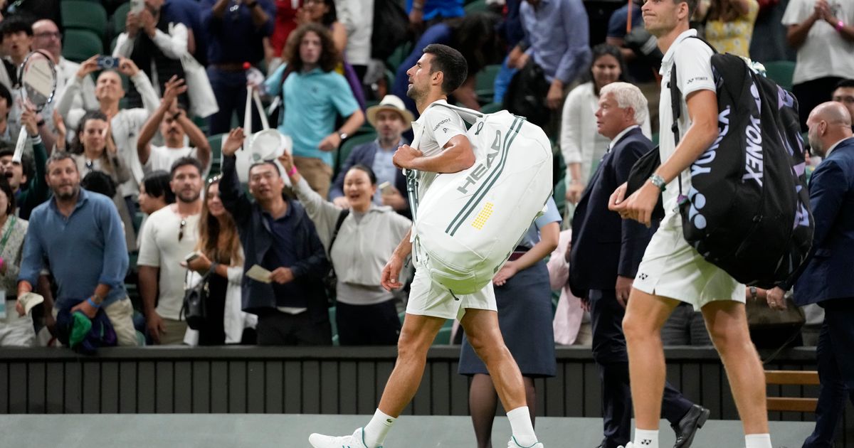 Novak Djokovic and Hubert Hurkacz's Wimbledon Match Suspended, to Resume on Monday