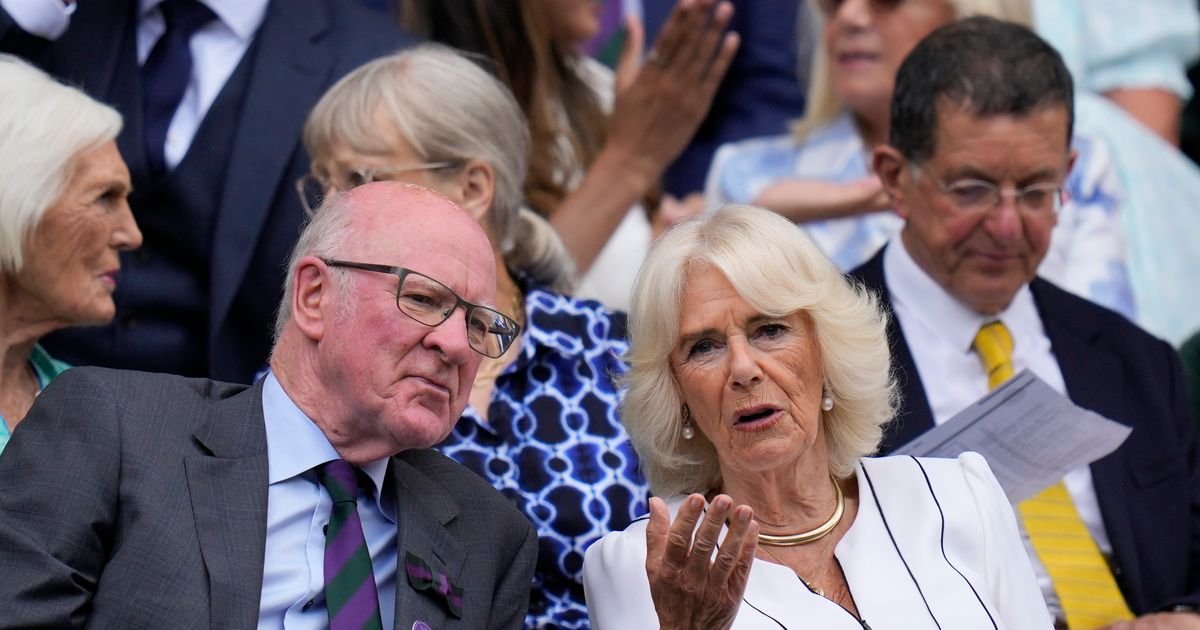 Queen Camilla Attends Wimbledon One Week After Princess Kate's Visit