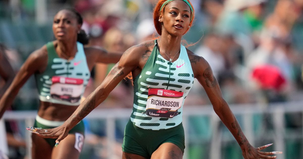 ShaâCarri Richardson Sets New US Championship Record in 100 Meters With 10.82 Time