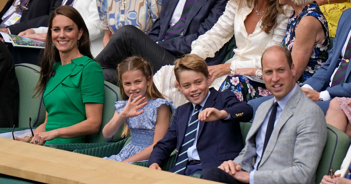 The Duke and Duchess of Cambridge Attend Wimbledon with their Children.