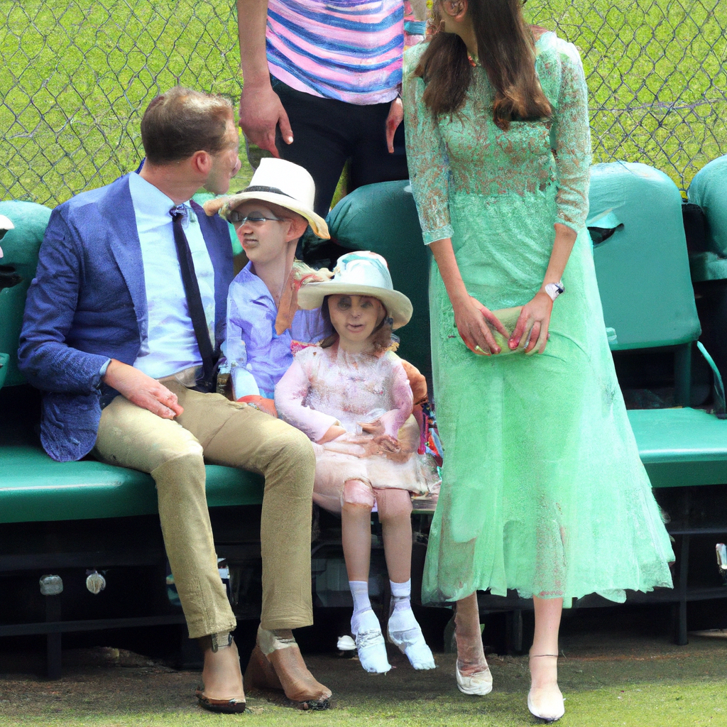 The Duke and Duchess of Cambridge Attend Wimbledon with their Children.