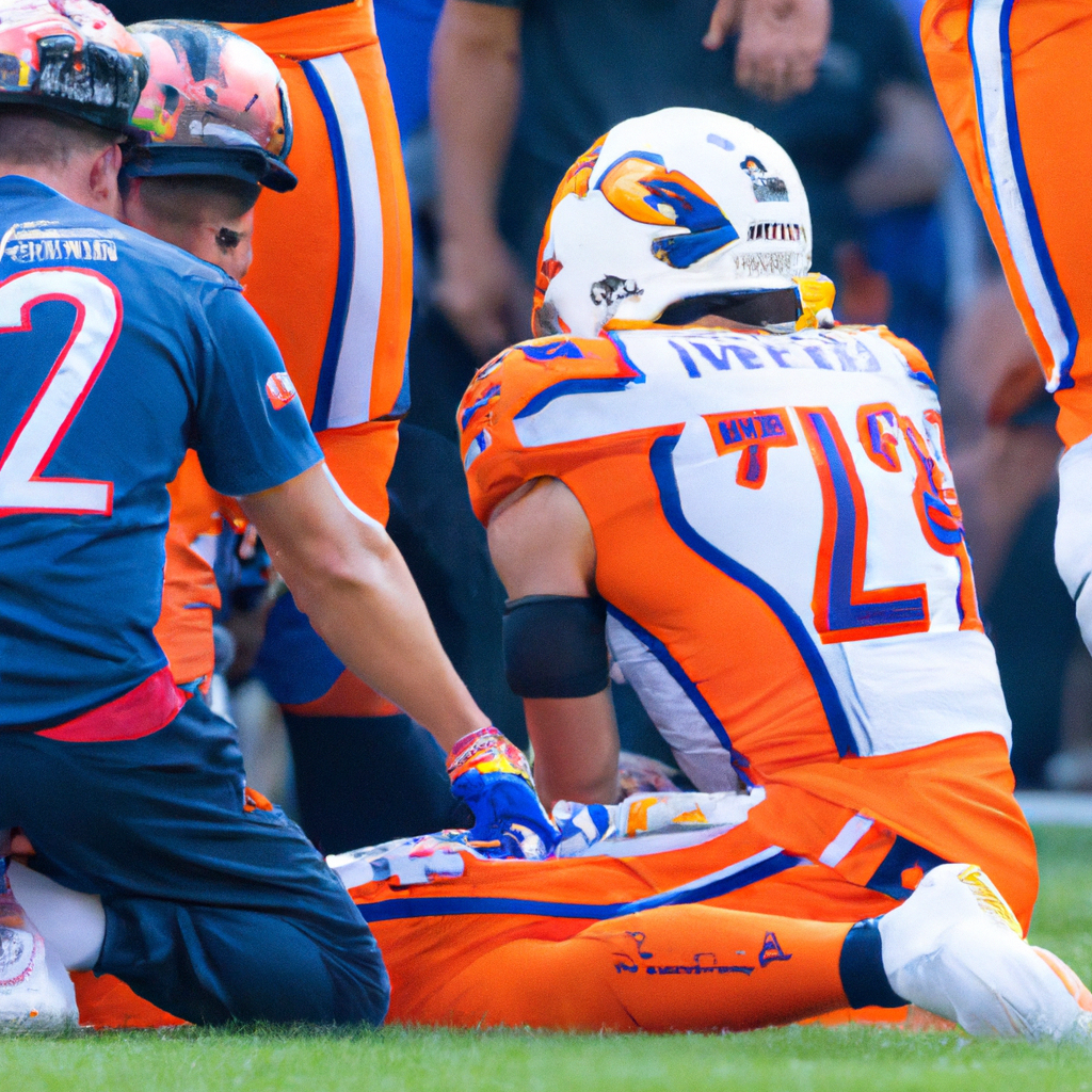 Tim Patrick Suffers Right Leg Injury, Carted Off Field During Broncos Game