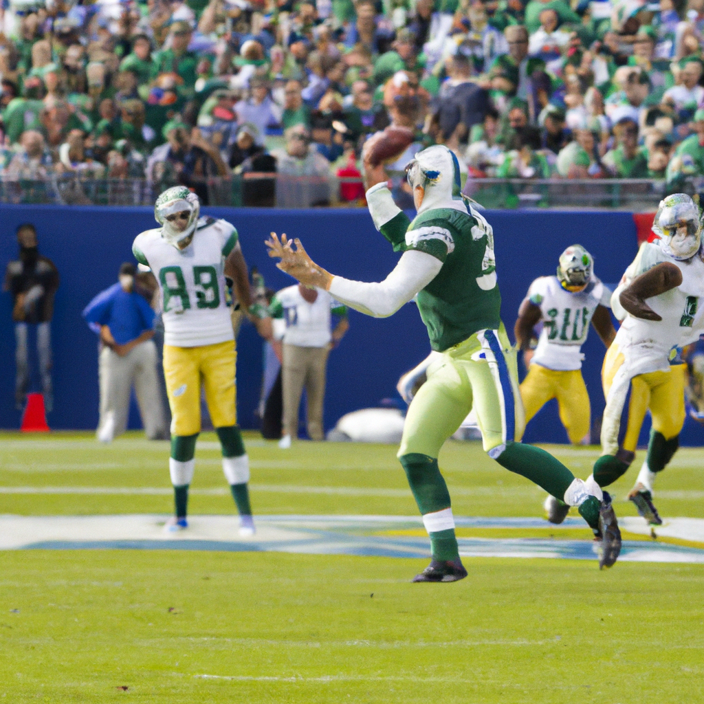 Aaron Rodgers Throws Touchdown Pass in Second Series with New York Jets Against New York Giants