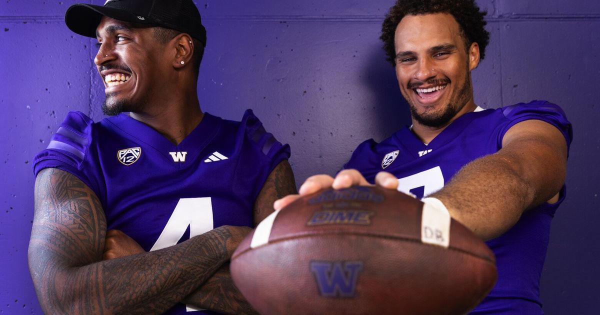 Bralen Trice and Zion Tupuola-Fetui of the University of Washington Ready to Disrupt Opposing Quarterbacks