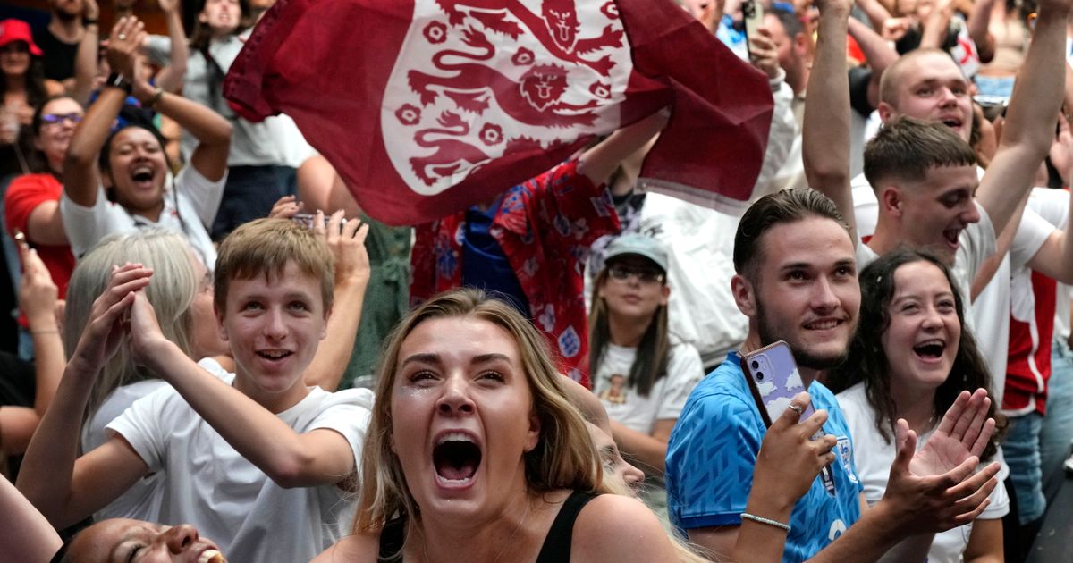 England Women's National Soccer Team Reaches World Cup Final, Fans Celebrate at Home