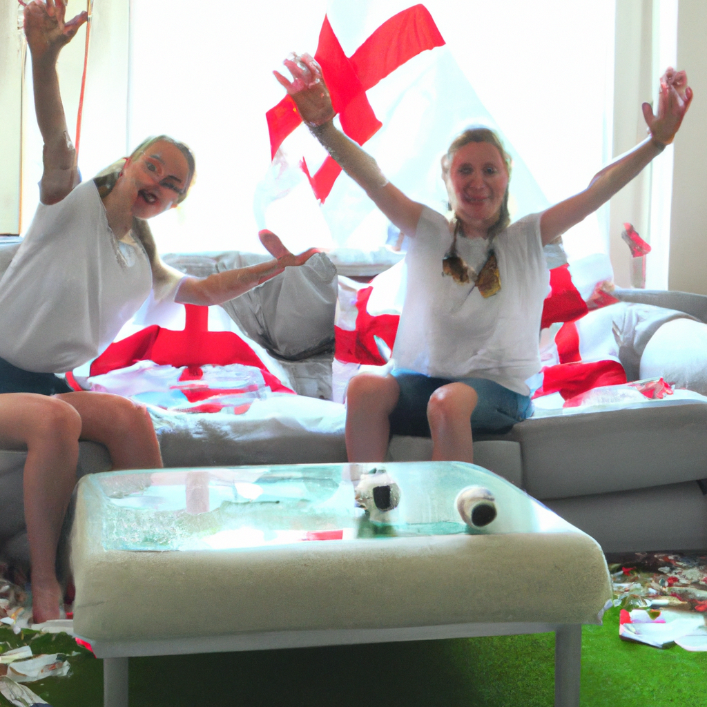 England Women's National Soccer Team Reaches World Cup Final, Fans Celebrate at Home
