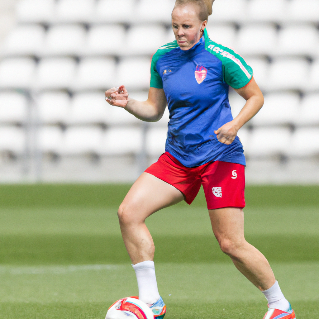 England Women's National Team Midfielder Keira Walsh Practices for World Cup Knockout Game Against Nigeria