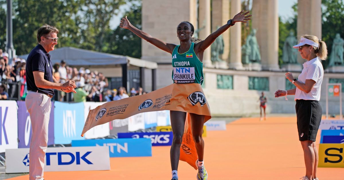 Ethiopia's Shankule Finishes 1st or 2nd in Women's Marathon at World Championships Despite Hot Conditions