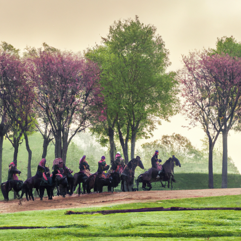 Horses Gallop in Versailles Palace Gardens to Prepare for Paris Olympic Track Testing