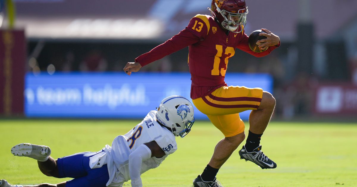 No. 6 USC Defeats San Jose State 56-28 Behind Heisman Winner Caleb Williams' 4 TD Passes