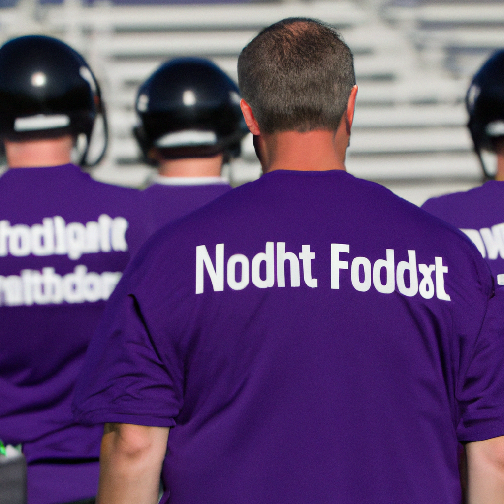 Northwestern Football Staff Show Support for Pat Fitzgerald at Practice with Wearing of Shirts