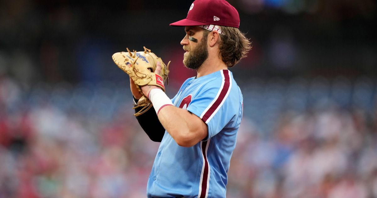 Phillies' Bryce Harper Out of Lineup with Back Spasms; Day-to-Day for NL Wild Card-Leading Team
