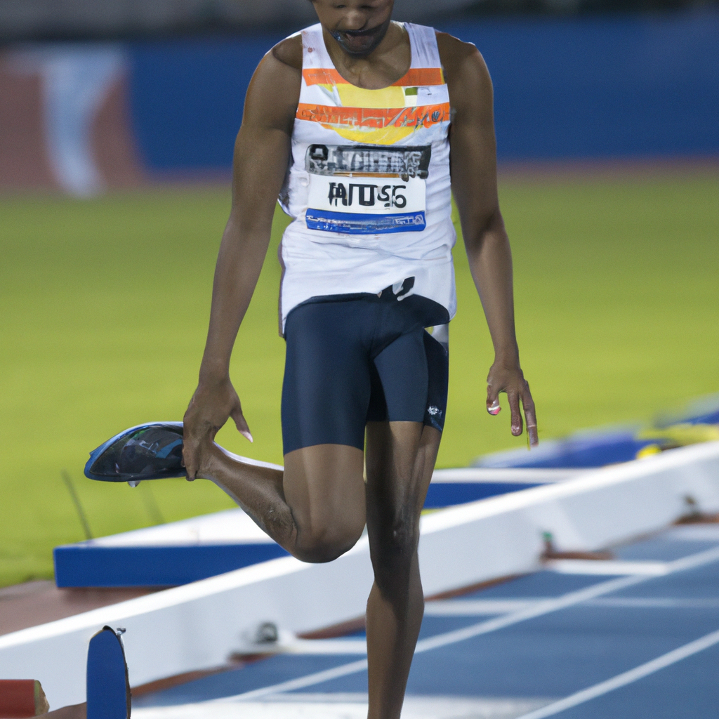 Rai Benjamin Adjusts Stride Pattern to Pursue Gold Medal in 400 Hurdles at World Championships