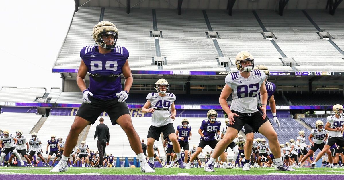 University of Washington Football Fall Camp: Sunday Photo Highlights